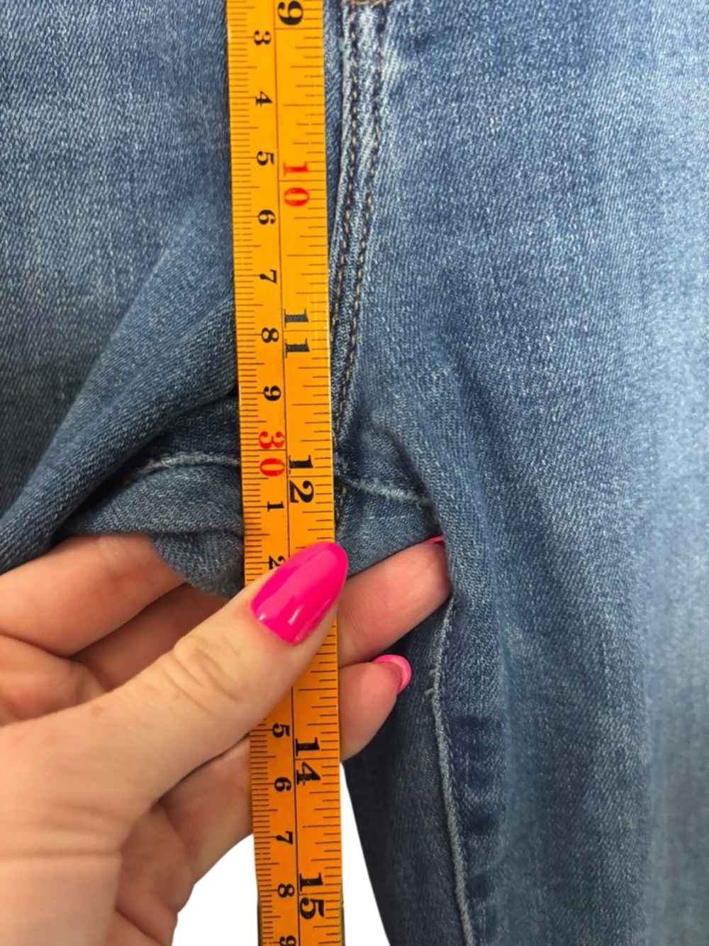 Mother The Hustler Ankle Fray High Rise Stretch Denim Jeans in Healing Jar SZ 30 - Picture 13 of 16